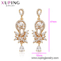 94698 Luxe or bijoux vente chaude boucles d&#39;oreilles design multi-pierres boucles d&#39;oreilles pour les femmes